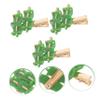 3 Pcs Cute Cartoon Food Barrettes, Kebab and Seaweed Barrettes for Girls view 3