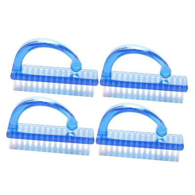 LIFKOME 4pcs Ergonomic Grip Fingernail Brush Nail Brush for Cleaning Foot Cleaner for Men