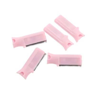Happyyami 5pcs Replacement Blades for Eyebrow Trimmers Hair Remover Accessories for Men Women Portable Facial Shaver Refills for Dermaplaning