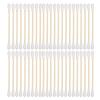 Alipis 100pcs Dual-Ended Cotton Swabs Wooden Handles for Makeup Ear Wax Cleaning and Delicate Cleaning Versatile Replacements for Keyboards and Electronics view 1