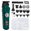 6-in-1 Men's Multifunctional Professional Electric Grooming Kit - Trimmer, Shaver, Nose Hair Clipper Set for Home Use (616 Green) view 1