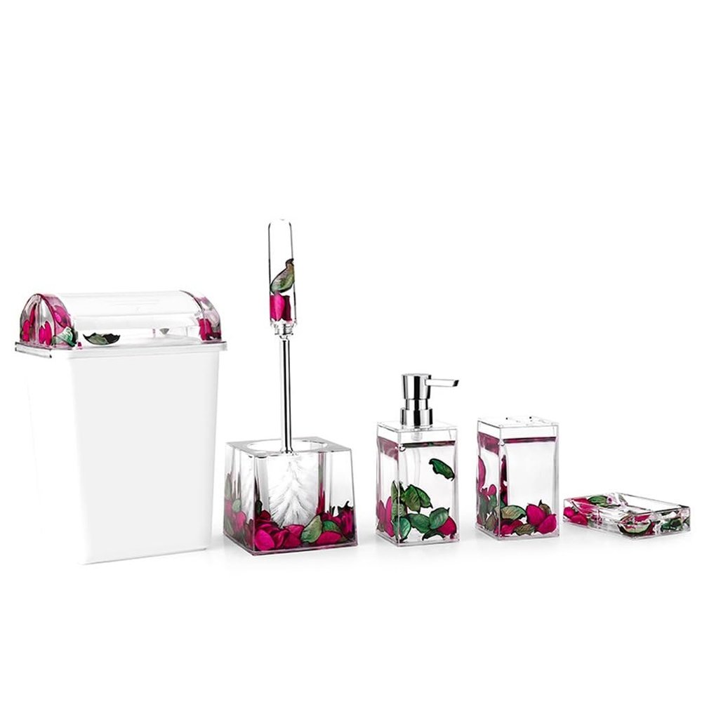 DUYHBAWRS Floating Bathroom Toiletries Set Herbal Bathroom Dress-up Soap Pump(D)