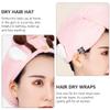 DECOMELODY High Absorption Hair Dry Wrap Fleece Shower Cap for Women Girls for Long Hair view 2