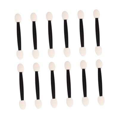 NOLITOY 24pcs Disposable Dual-sided Eyeshadow Applicators Ultra Skin-friendly Sponge Tips Lightweight Makeup Tool for Eyeshadow Eyebrow and Lip Applications