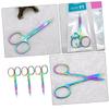 DECOMELODY 3pcs Eyebrow Trimming Tool Eyebrow Shears for Precision Grooming Lightweight Portable Design for Stylish Makeup Easy to Carry view 4