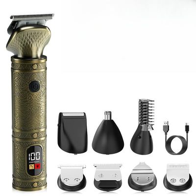Men's Multifunctional Electric Shaver and Trimmer Kit - New Amazon Release with Replaceable Heads for Beard, Hair, and Nose (8867-in-1)