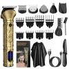 Men's Multifunctional Electric Shaver and Trimmer Kit - New Amazon Release with Replaceable Heads for Beard, Hair, and Nose (697 Bronze) view 1