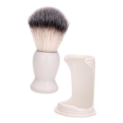 CALLARON 1 Set Beard Brush Set Shaving Hair Kit for Men Holder Grooming Shave Brush Male Beard Brush Duster Brush Beard Brush Stand White Pig Beard