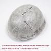 0.06-0.08mm Full PU Skin Men Toupee Human Hair Natural Hairine Mixed Grey/Brown Male Wig Single Knot Human Hairpieces Replacement System 30mm Wave 120% Density (#1B80) view 4