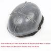 0.06-0.08mm Full PU Skin Men Toupee Human Hair Natural Hairine Mixed Grey/Brown Male Wig Single Knot Human Hairpieces Replacement System 30mm Wave 120% Density (#1B40) view 4