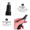 BIUDECO Metal Electric Nose Hair Trimmer Set Rechargeable 2-in-1 Vibrissa Clipper for Men and Women Painless Nose Hair Remover Dual-Edge Blades for Home and Travel view 2