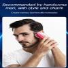 GLDNTM Mother-Daughter Clipper Set - Transparent Body Electric Hair Trimmer for Men, Ideal for Home and Oil Head Styles (B-Pink) view 3