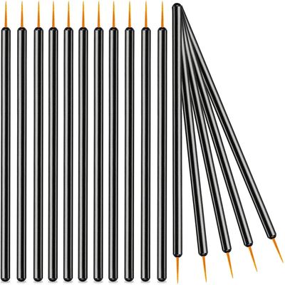 100Pcs Black Eyeliner Brush Disposable Point Eyeliner Applicator Cosmetic Eye Wands Eye Liner Makeup Tool for Women