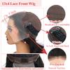 13x4 Body Wave Lace Front Wig Human Hair 22inch 180% Density Pre Plucked Wigs 10A Human Hair HD Transparent Lace Frontal Wigs for Women Natural Black 22inch view 3