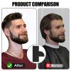 1/2Pcs Enhancement Card for Barbers, PVC Material Men Hair Styling Template, Hairline Shaping Tool with Measurement Indicator, Men Hairstyle Beard Lineup Tool, Barber Accessories 2pcs view 3