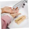 CALLARON 4pcs Portable Fingernail Cleaning Brush Nail Scrubbing Brush for Manicure Toenail Care Lightweight Compact Design for Home Salon Use view 3