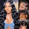 13x4 Body Wave Lace Front Wigs Human Hair Pre Plucked 180% Density HD Transparent Lace Frontal Wigs Human Hair for Women Glueless Wigs Human Hair 24Inch view 1