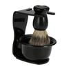 FOMIYES Facial Care Kit Bristle Shaving Brush Holder Brush Stand Shaving Bowl Set view 1