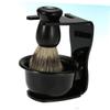 FOMIYES Facial Care Kit Bristle Shaving Brush Holder Brush Stand Shaving Bowl Set view 2