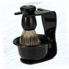 FOMIYES Facial Care Kit Bristle Shaving Brush Holder Brush Stand Shaving Bowl Set view 4
