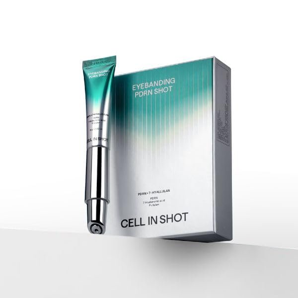CELL IN SHOT Eyebanding PDRN Shot  Under Eye Area Firming and Wrinkle Care Cream for Elasticity and Hydration, with Massage Applicator, 0.52 fl.oz (15ml)