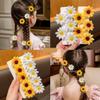 10pcs Blossoms Hair Clips, Sunflower Design Side Bangs Clip for Women Girls Beach Travel, Bulk White/Yellow Artifical Daisy Hairpins Women Hair Accessories Wedding Party view 1