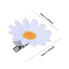 10pcs Blossoms Hair Clips, Sunflower Design Side Bangs Clip for Women Girls Beach Travel, Bulk White/Yellow Artifical Daisy Hairpins Women Hair Accessories Wedding Party view 2