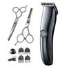 Beatifufu 1set USB Rechargeable Haircutting Kit Hairdressing Scissors and Hairdressing Apron Professional Hair Clipper for Personal and Salon Use view 1