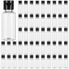 100 PCS 1OZ Travel Bottles with Flip Cap - 30 ml Clear Plastic Travel Size Containers, Portable Leak Proof Squeeze Bottles Refillable Empty Cosmetic Containers for Liquid Shampoo Lotion, Black view 2