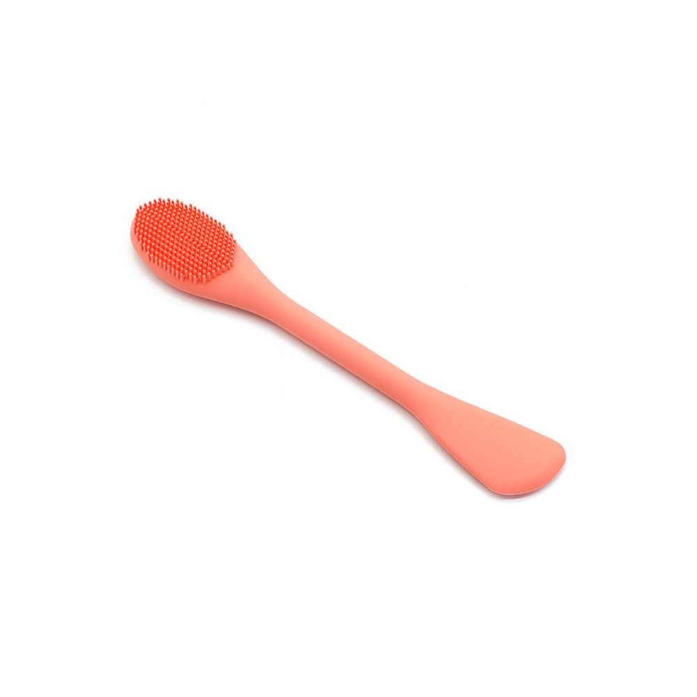 PACKOVE 4pcs Silicone Facial Cleaning Brush Double Headed Skin Cleansing Tool Gentle Makeup Lightweight and Portable Skin-Friendly for Easy Daily Use Mixed Colors