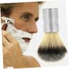 Beaupretty Men's Shaving Brush Kit Nylon Brush for Beard Mustache Hair Bowl for Alloy Handle view 2