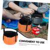 balacoo 2-Piece Folding Water Basin Set Portable Outdoor Travel Buckets Lightweight Waterproof Camping Washbasins for Hiking and Fishing view 3