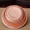 Portable Copper Foot Soak Bowl, Hand-Hammered Design - for Pedicures, Camping, and Relaxation - 40cm Size, Sturdy Fire Bowl for Outdoor Use view 3