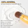 Mineral Powder Sunscreen Setting Makeup - SPF 35 Brush On Sunscreen for Face & Scalp & Hair, Natural Matte Loose Finishing Powder, Oil Control Lightweight Breathable (#01 White) view 3