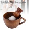 Nurnesy Men 2 PCS Shaving Brush Set  Premium Nylon & Elegant Wooden Bowl  Complete Grooming Kit for a Superior Shave view 3