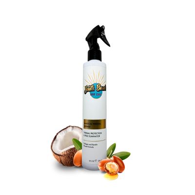 South Beach Hair Care Magical Thermal Defense Heat Protectant Spray for Hair Leave-In Hair Care with Keratin & Collagen Travel Size Hair Heat Protectant for Frizz Control & Styling 8 Oz