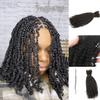 Spring Twist Hair Extensions Bulk Human Hair Afro Kinkys Braiding Hair for Dreadlocks, Twists, Loc Repair, Dreadlock Extensions Black 16 Inch 100G view 1