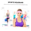 WHAMVOX 5pcs Sports Headbands Elastic Hair Bands Sweat Absorbing Running Headbands view 4