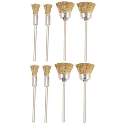 Homoyoyo 8pcs Nail Drill Bit Cleaner Polishing Brush for Manicure Professional Grade Wire Brush for Nail Drill Bits Suitable for Salons Home Use Ergonomic Design for Easy Cleaning
