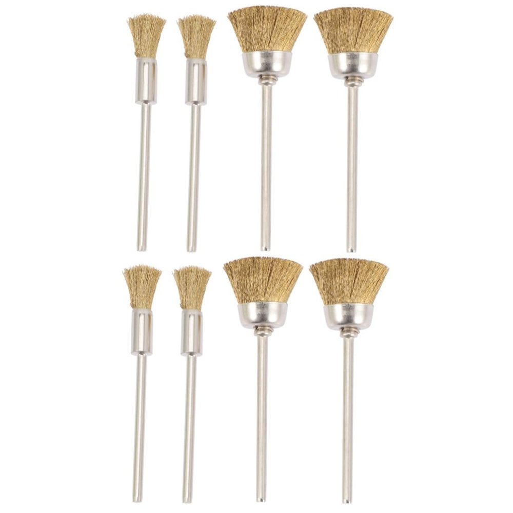 Homoyoyo 8pcs Nail Drill Bit Cleaner Polishing Brush for Manicure Professional Grade Wire Brush for Nail Drill Bits Suitable for Salons Home Use Ergonomic Design for Easy Cleaning