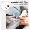 Homoyoyo 8pcs Nail Drill Bit Cleaner Polishing Brush for Manicure Professional Grade Wire Brush for Nail Drill Bits Suitable for Salons Home Use Ergonomic Design for Easy Cleaning view 3