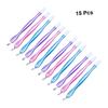Beaupretty 15pcs Cuticle Pusher Set Dead Skin Remover and Callus Fork with Anti-Slip Design for Professional and Home Manicure Use Random Colors view 3