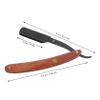 VINTORKY Wooden Handle Manual Razor for Men Beard Shaper Mustache Trimmer Facial Back Shaver Metal Shaving Tool Safe Easy to Use view 2
