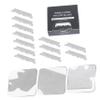 Beaupretty 100pcs Stainless Steel Safety Razor Blades for Women Eyebrow Razor Compatible Sensitive Skin Shaving Barber Face Cutter Men view 3