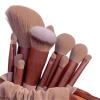 13 PCS Professional Makeup Brushes Set for Eye Shadow, Foundation, Blush - Soft Cosmetic Tools with Bag for Women(Green with bag) view 3
