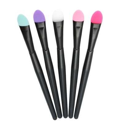 5pcs Silicone Eyeshadow Brush Set - Professional Makeup Brushes for Eye Makeup - Colorful Cosmetic Tools for Women