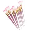 10pcs Makeup Brushes Set with Diamond Crystal Handle - Blending, Foundation, Powder, Eyeshadow & Eyebrow Brushes for Flawless Beauty Application(Rose Red) view 2