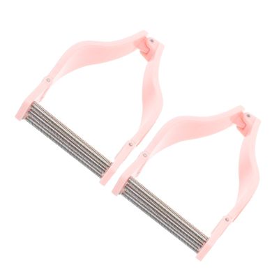 Beaupretty 2pcs Facial Hair Remover for Women Manual Epilator with Ergonomic Design Gentle Spring Hair Removal Tool for Upper Lip and Face Pink
