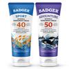 Badger SPF 40 Reef Safe Sport Sunscreen and SPF 50 Reef Safe Sunscreen view 1
