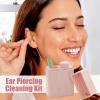 Ear Piercing Cleaner Floss - Ear Hole Cleaner | Earrings Hole Cleaner Floss Ear Piercing Cleaner | 60 Pieces Ear Floss For Piercings Care Cleaning Tool, Odor Removal Ear Care Kit view 2